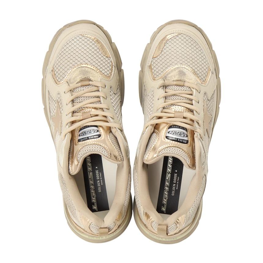GOLDEN GOOSE Lightstar Men’s Low-Top Sneakers White Leather