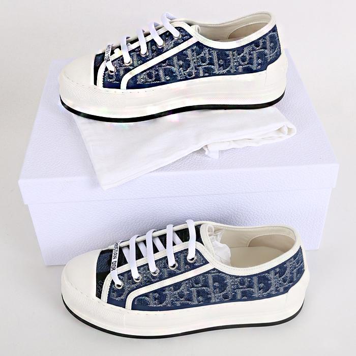 DIOR Platform Low-Top Sneakers KCK386DJE 30B DENIM
