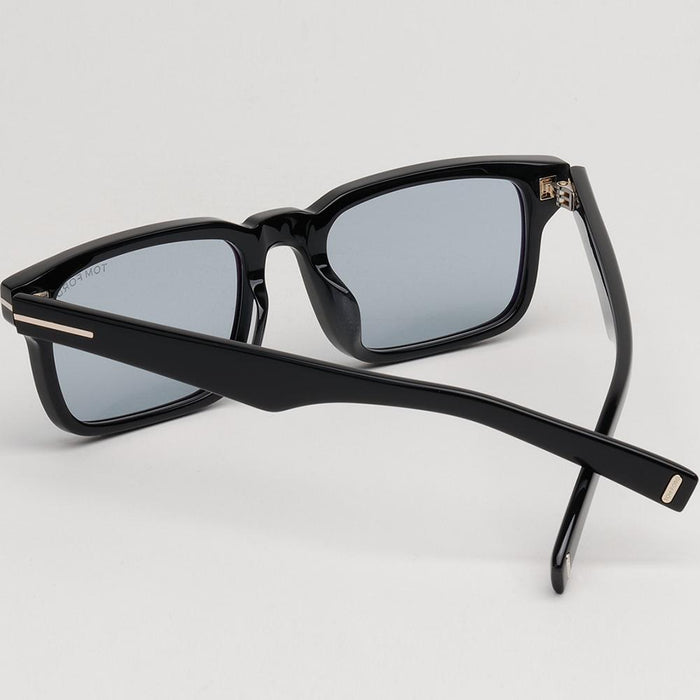 TOM FORD Blue Tint Square Acetate Sunglasses Asian Fit TF1148D 01A