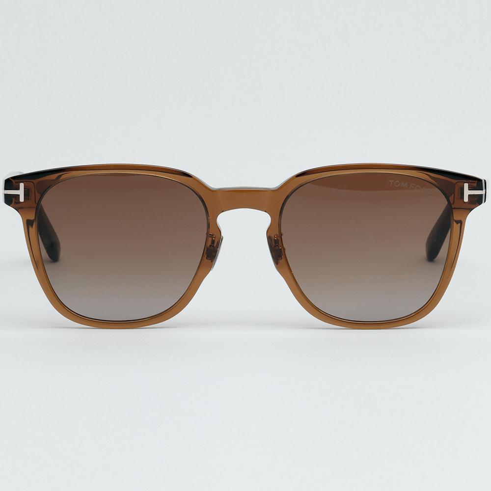 TOM FORD Clear Acetate Oversized Asian Fit Unisex Sunglasses TF1051K 45F