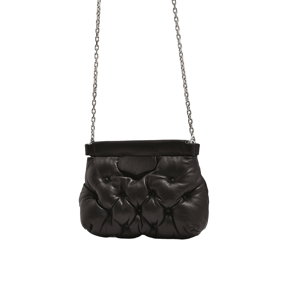 Maison Margiela Glam Slam Baby Shoulder Bag Black Leather