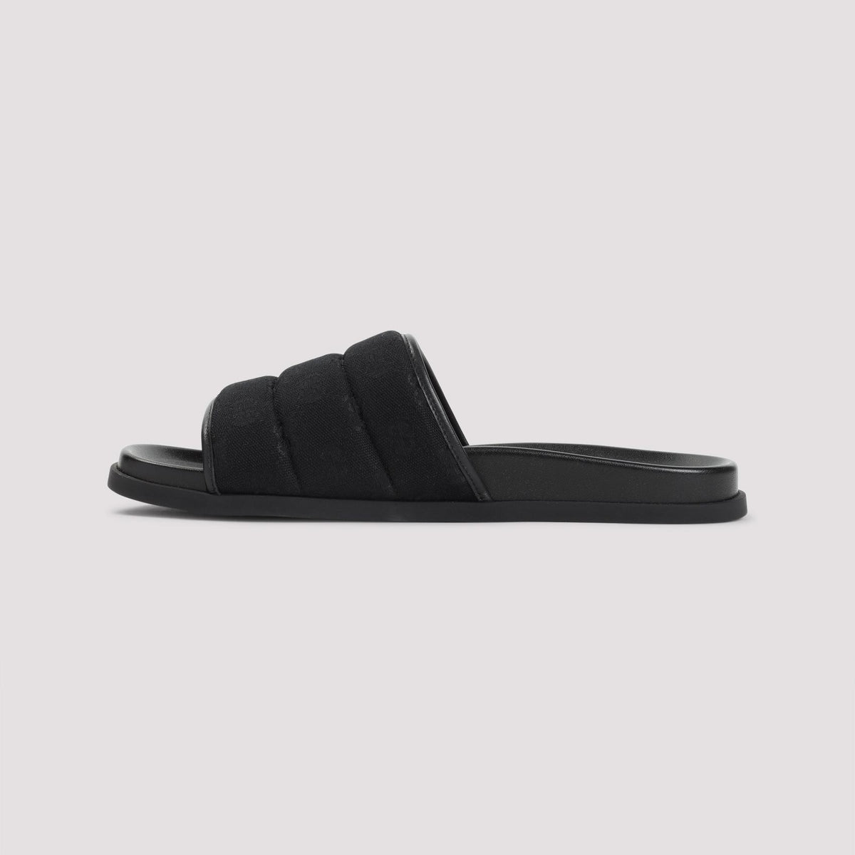 GUCCI Leather Sandals Men’s Black Slides