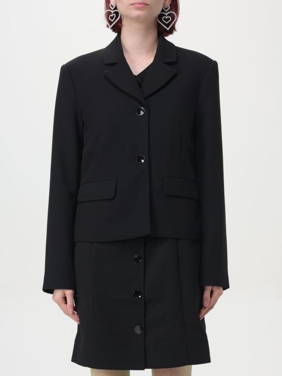 GANNI Suit Blazer Jacket F9222099 BLACK DOM