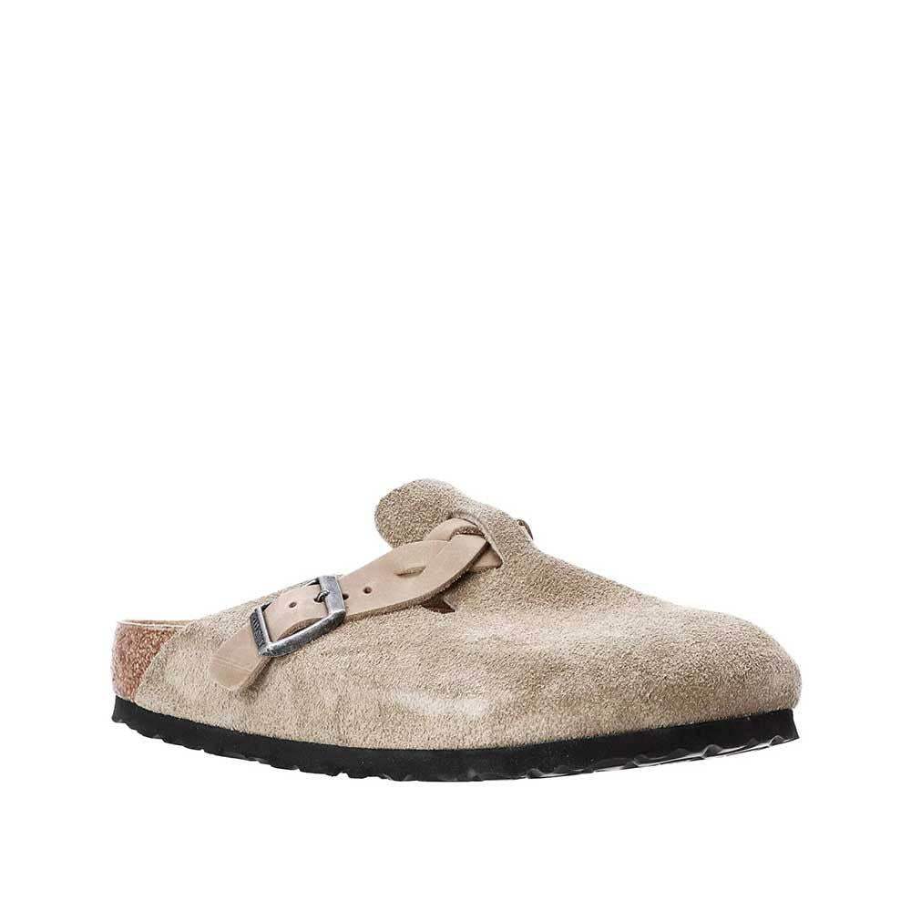Birkenstock Boston Braided Leather Clog Slippers Men 1026667