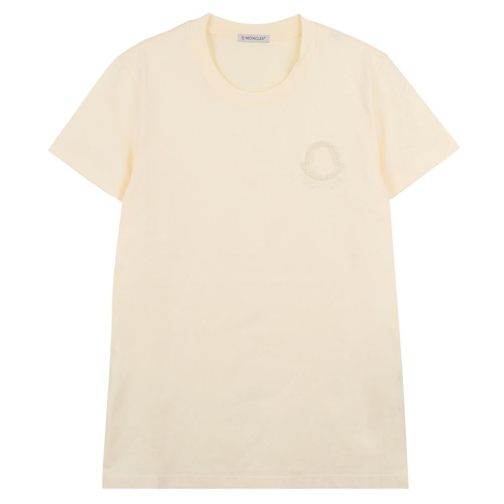 Moncler Embroidered Logo Cotton T-Shirt 8C00061 89AUO 034