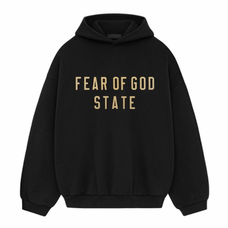 Fear of God Essentials Fleece State Hoodie Black