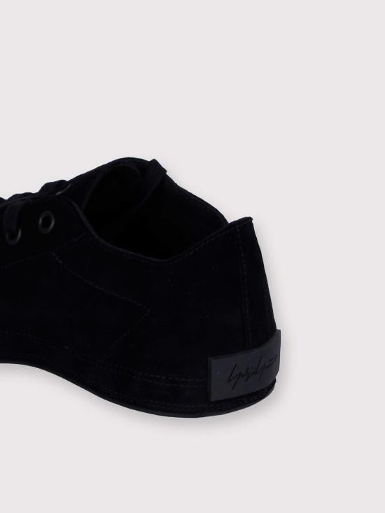 Y-3 Black Leather Low-Top Sneakers for Men JR7454 DOM