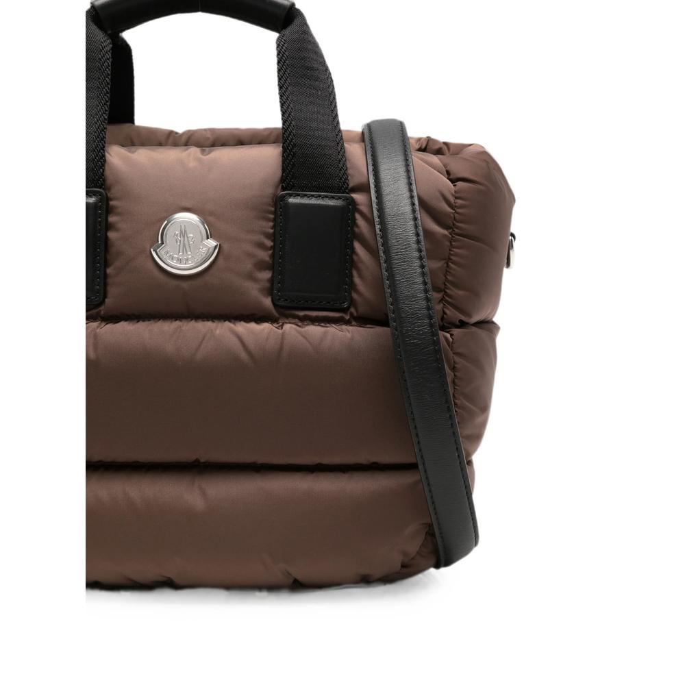 Moncler Black Leather Tote Bag