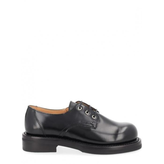OUR LEGACY Glazed Black Leather Railway Loafers A2267 RB