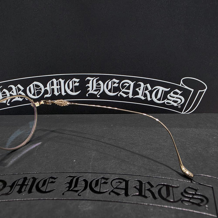 Chrome Hearts Basilictorian Gold Trim Eyeglasses