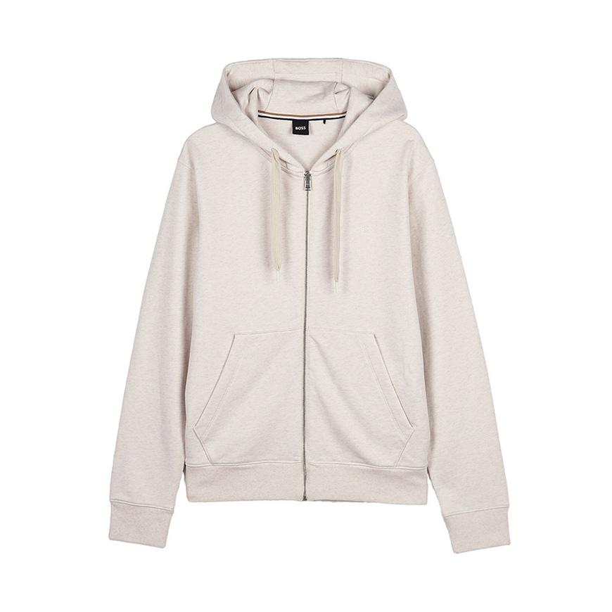 HUGO BOSS Men’s Terry Logo Zip Hoodie 50546405 132