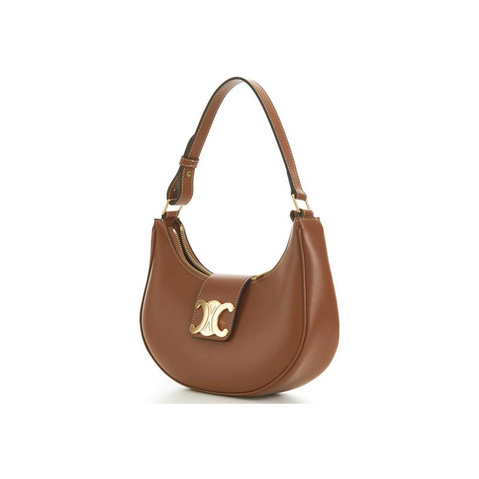 CELINE Triomphe Ava Medium Shoulder Bag Tan 114493 DGQ 04LU