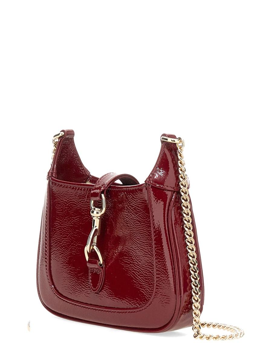 GUCCI Leather Mini Crossbody Bag Black