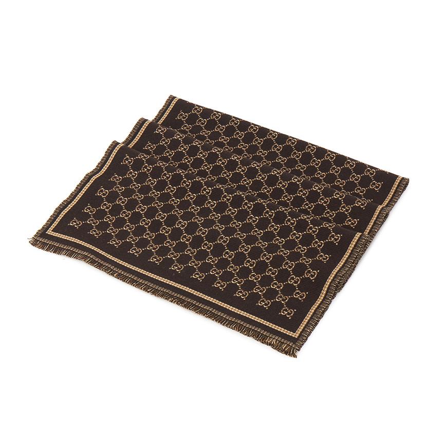 GUCCI Unisex GG Logo Wool Scarf 836264 4G386 2079