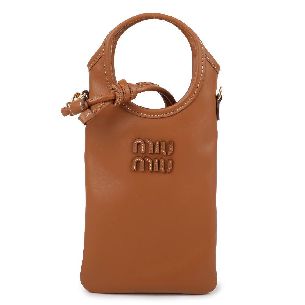 Miu Miu Leather Smartphone Case Shoulder Bag