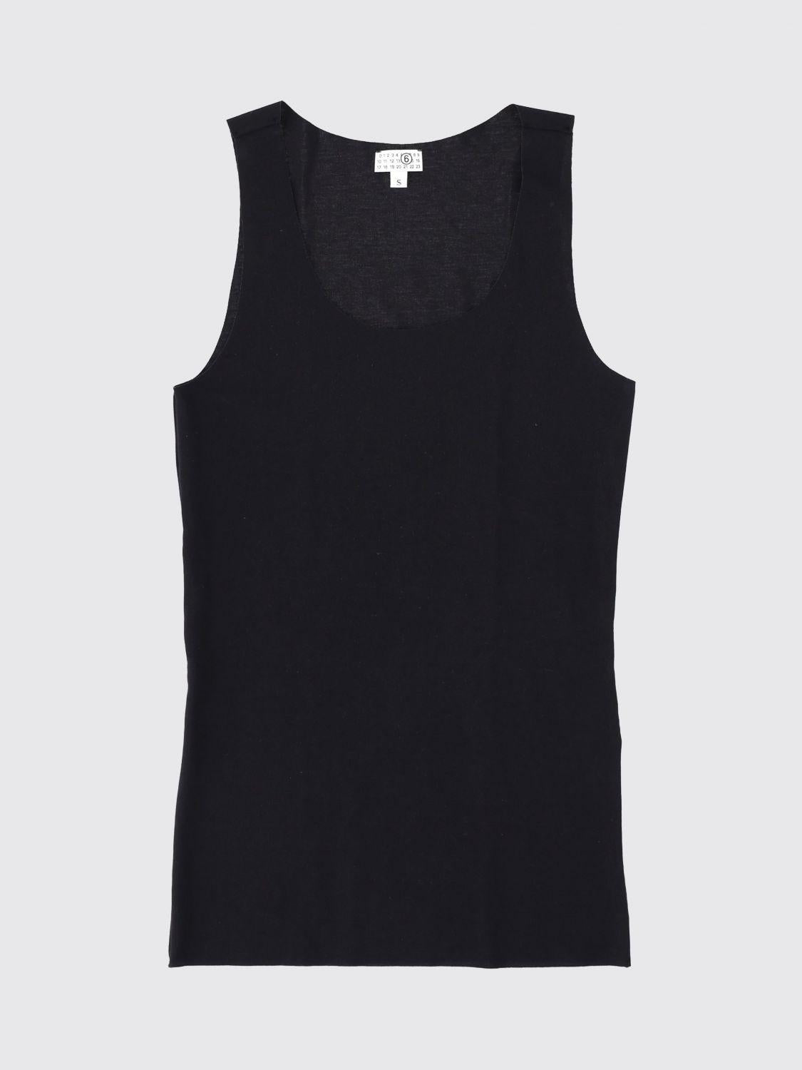 Maison Margiela White Cotton Tank Top Sleeveless Shirt