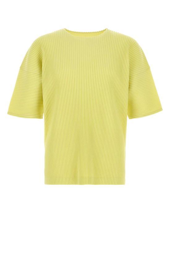 Issey Miyake Homme Plissé Short Sleeve T-Shirt Zucchini Yellow