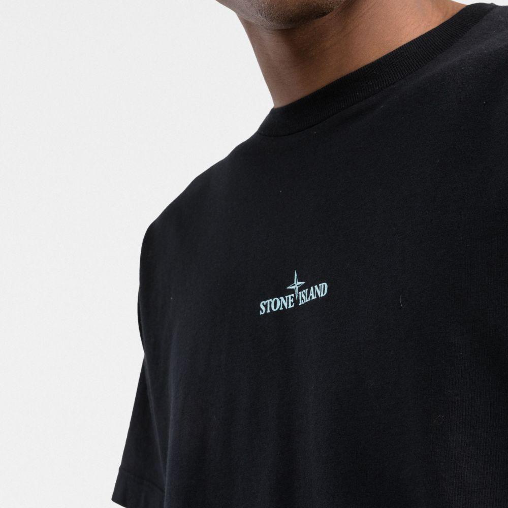 STONE ISLAND Graphic Logo Short Sleeve T-Shirt Black 76152NS94 V0029
