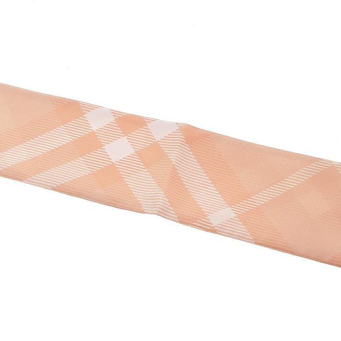 BURBERRY Skinny Check Silk Scarf for Women 8083299 SS LG VTG RVS SILK SY A4470 1