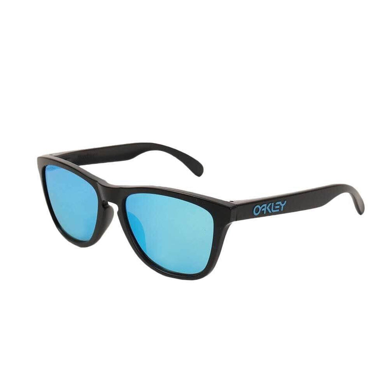 Nike Matte Black Asian Fit Sunglasses with Prizm Sapphire Lens