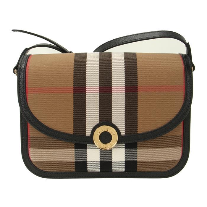 BURBERRY Worsley Check Medium Crossbody Shoulder Bag