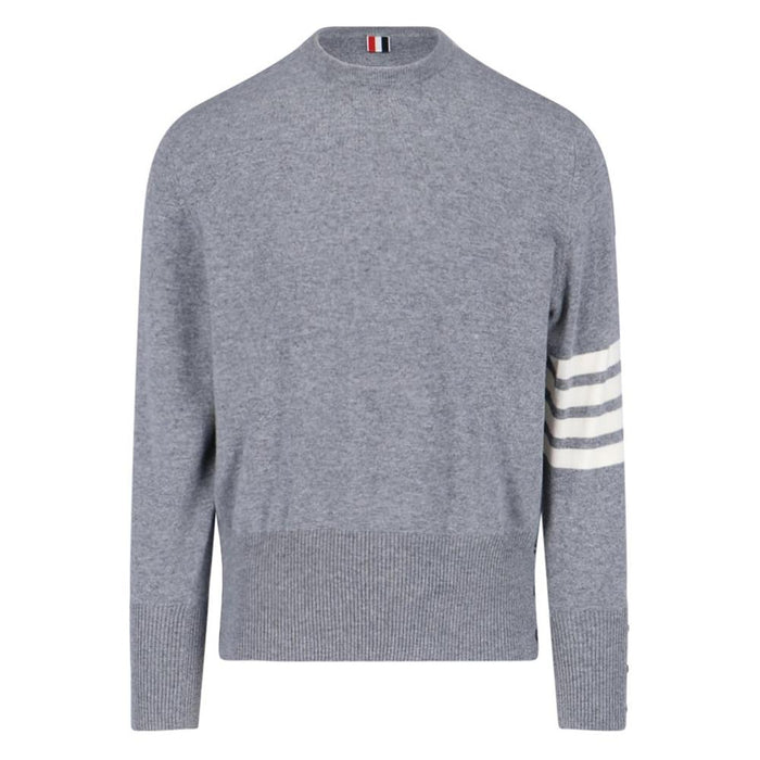 THOM BROWNE 4-Bar Stripe Cashmere Crewneck Sweater