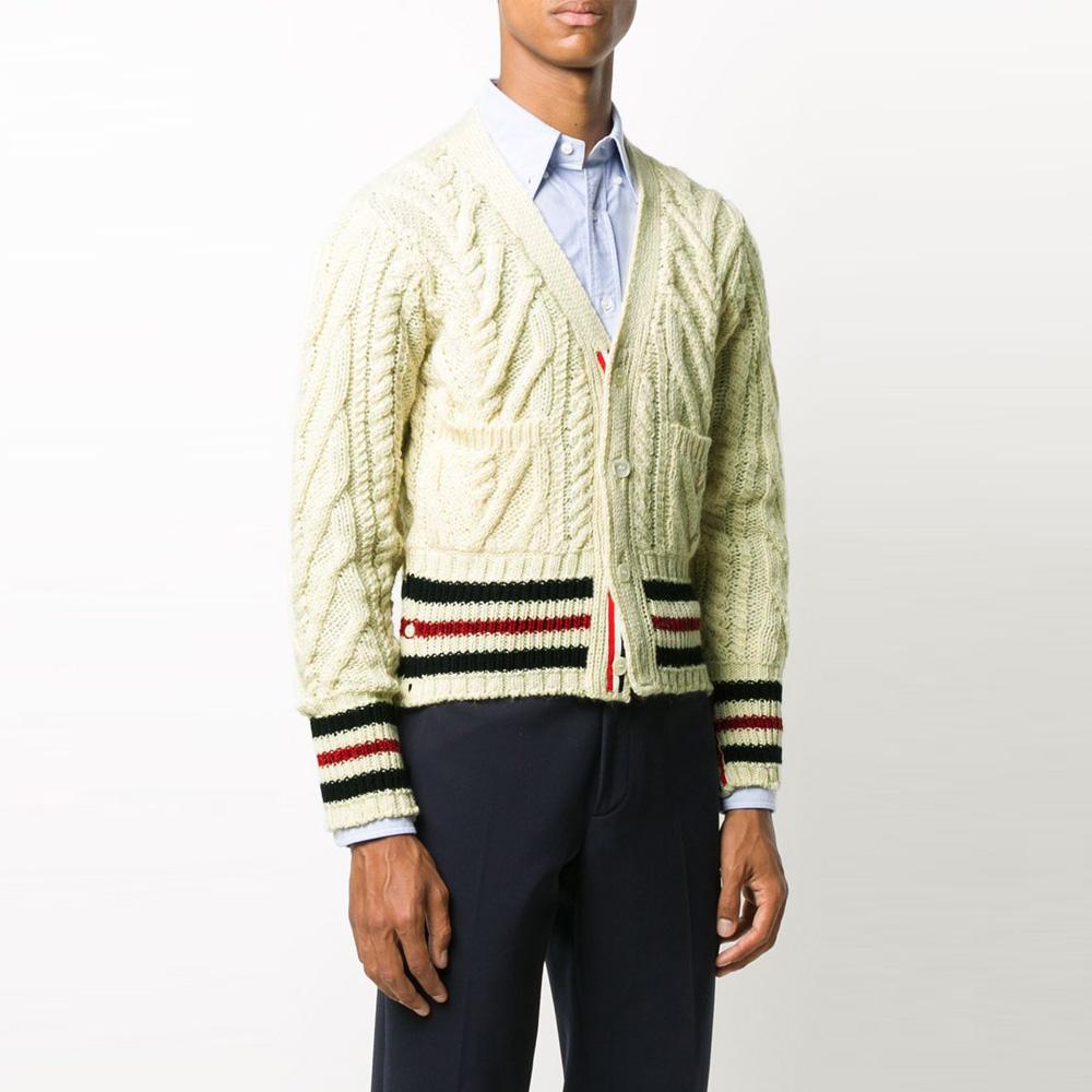 THOM BROWNE Aran Cable Mohair Short Cardigan MKC289A 00278 100