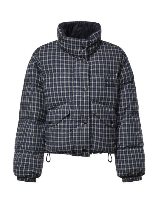 Miu Miu Blue White Down Puffer Jacket