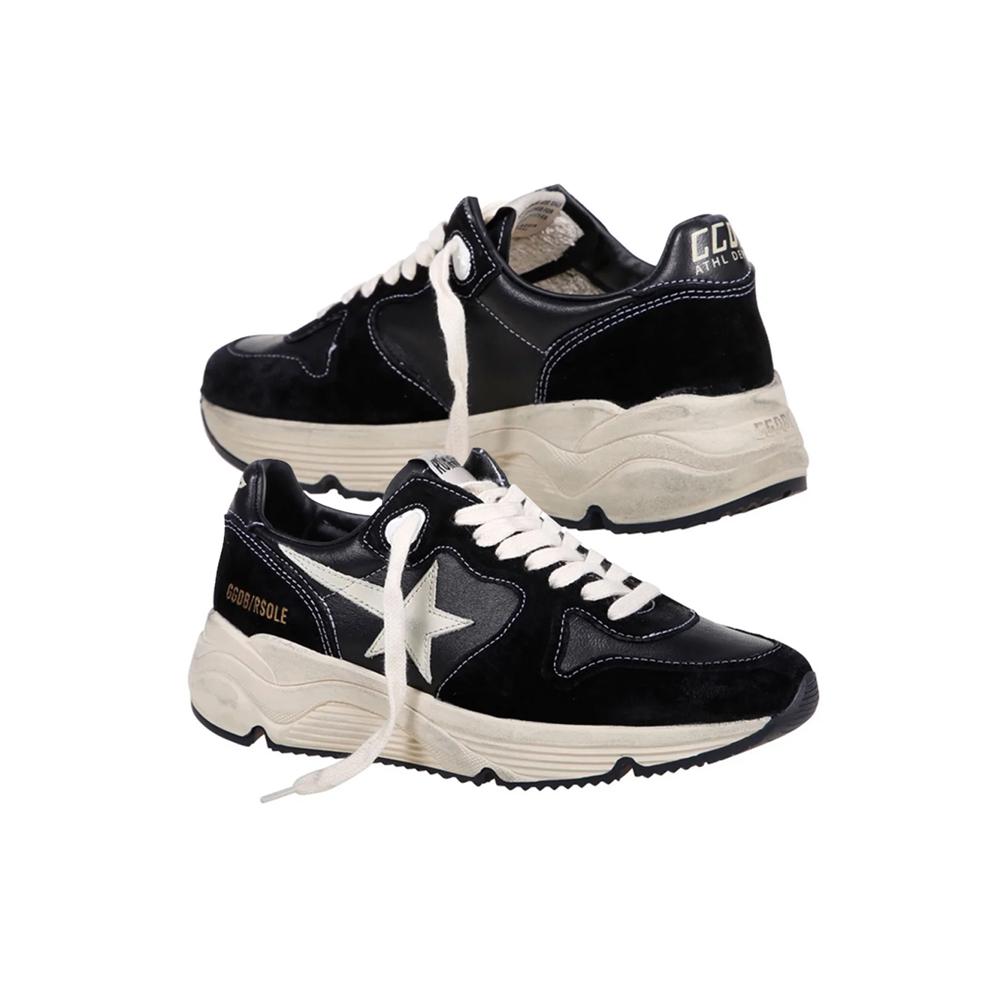 GOLDEN GOOSE Women’s Running Sole Sneakers Black Low Top