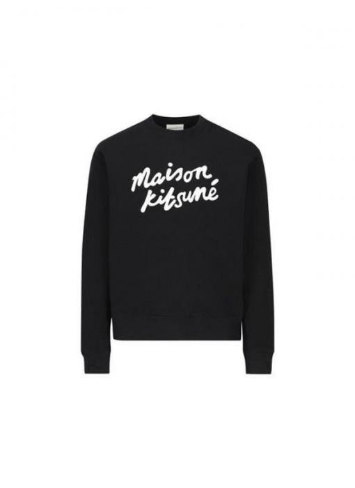 Maison Kitsune Handwriting Comfort Sweatshirt Oatmeal Men's MM00301 KM0307 O197