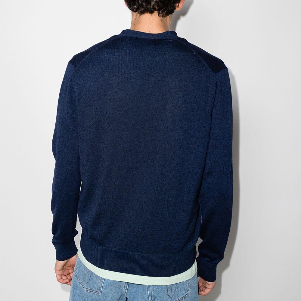 Maison Kitsune Fox Head V-Neck Cardigan IU00505KT1036 H481