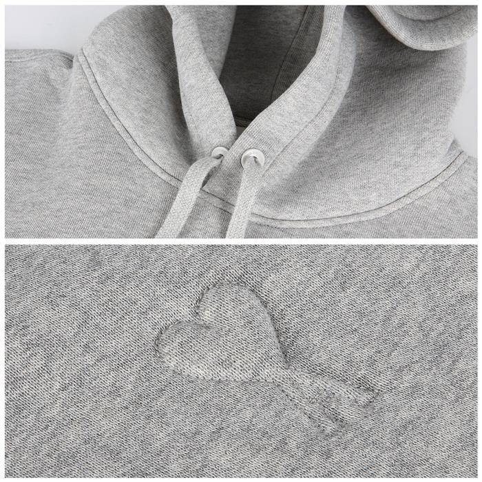 AMI Embossed Heart Logo Hoodie Pullover Sweatshirt USW227 749 0951