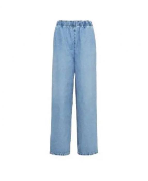 PRADA Wide Leg Denim Jeans GFP509 OOO 14CC F0BAU