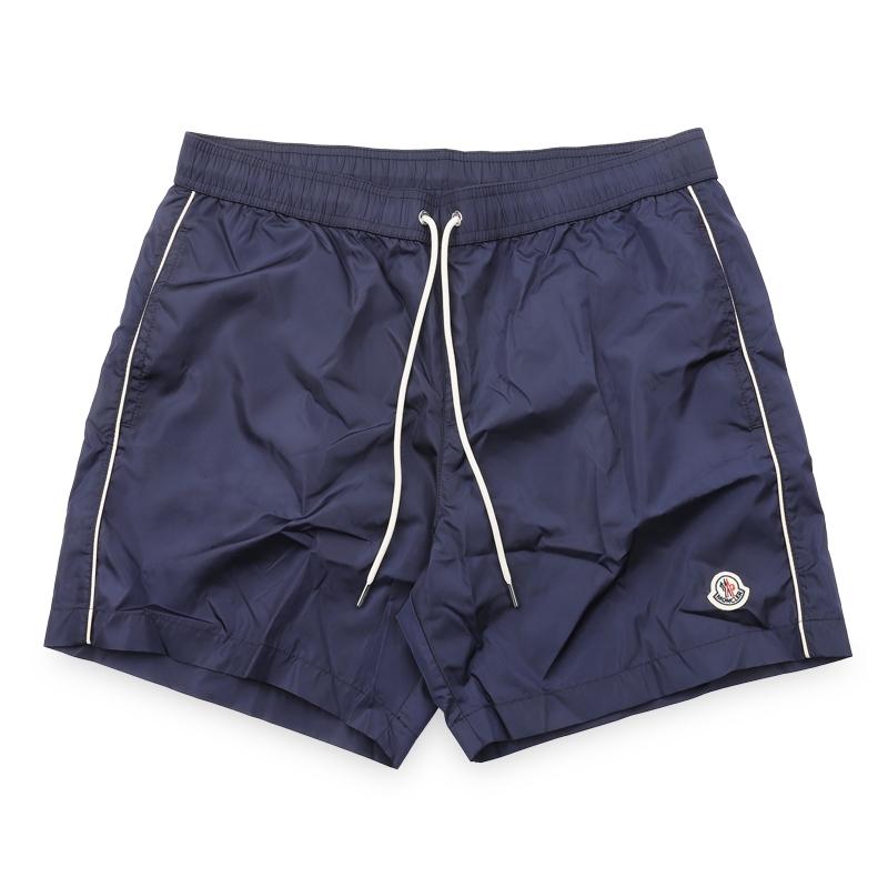 Moncler Men’s Logo Patch Swim Shorts Blue Navy 2C00011 5985M 754