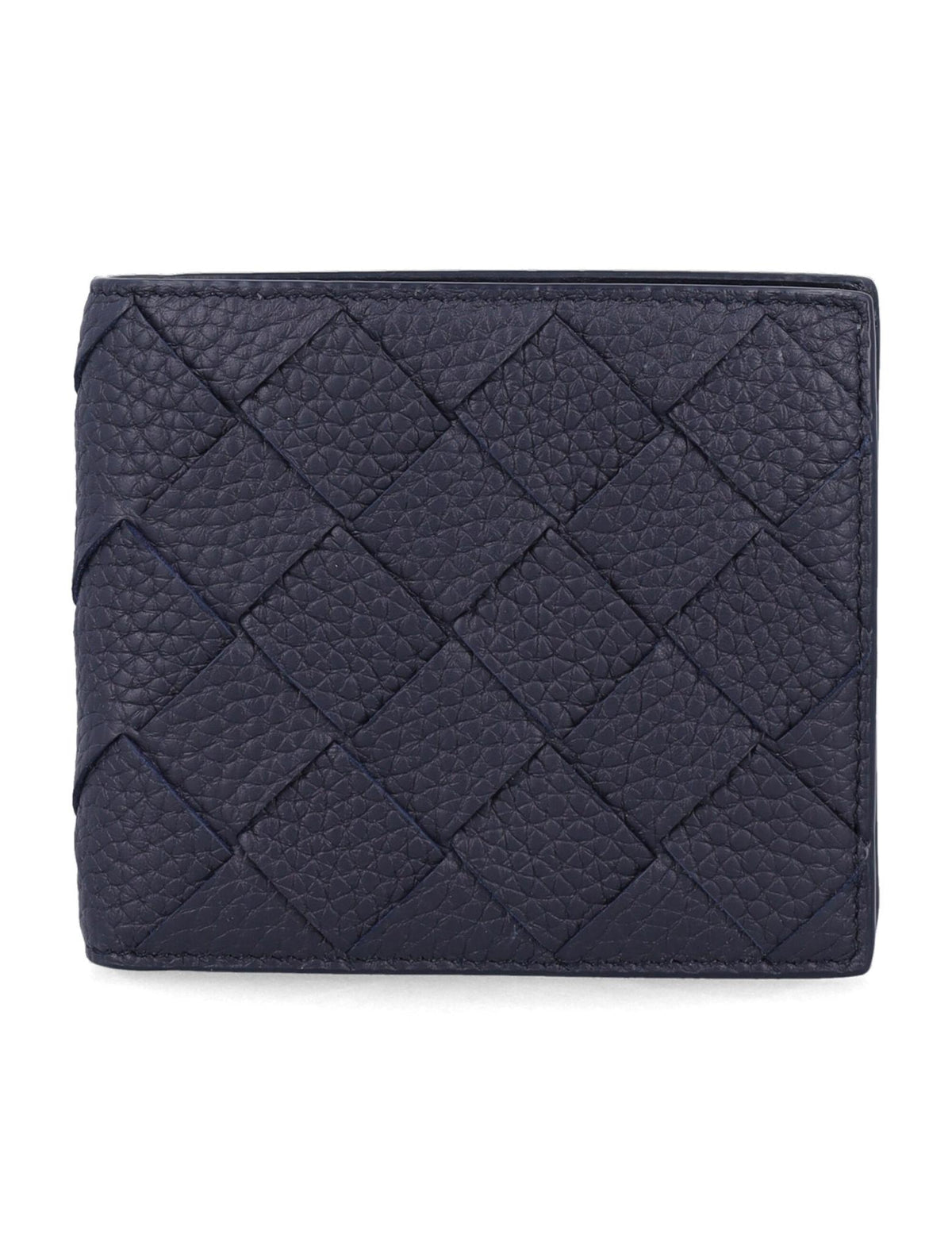 Bottega Veneta Black Intrecciato Leather Bifold Wallet