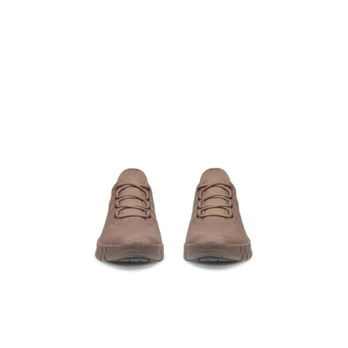 ecco Groove Women’s Leather Low-Top Sneakers Gray