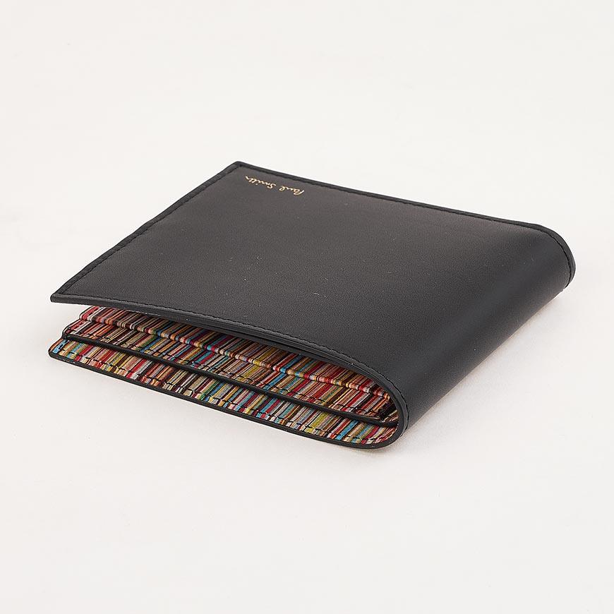 Paul Smith Men’s Stripe Leather Bifold Wallet M1A 4832 CMULTI 79