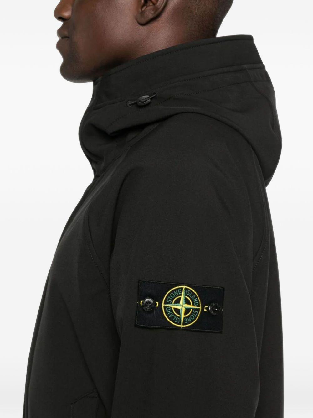 STONE ISLAND Black Casual Anorak Jacket for Men