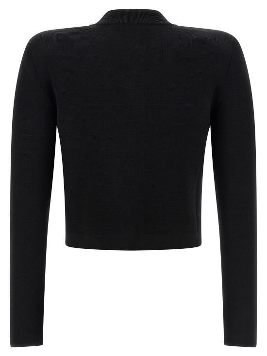 Balmain Black Knit Cardigan Women’s GF1KL000KJ430PA