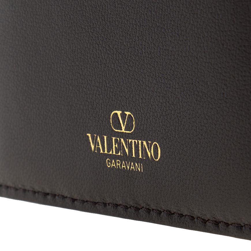 VALENTINO Garavani Toile Iconographe Men's Leather Card Holder