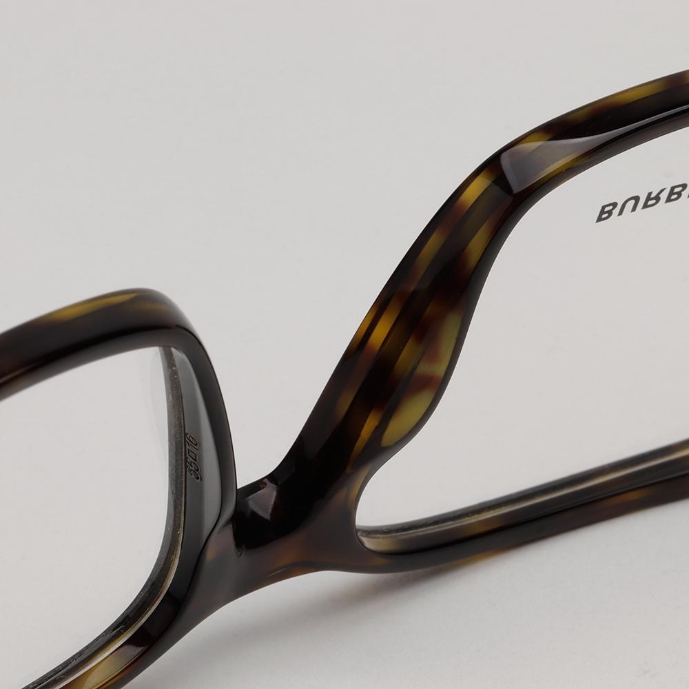 BURBERRY Dark Havana Square Acetate Eyeglass Frames