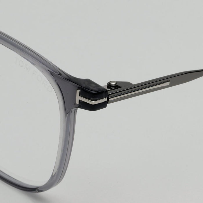 TOM FORD Blue Light Blocking Asian Fit Transparent Gray Square Acet TF5923KB 020