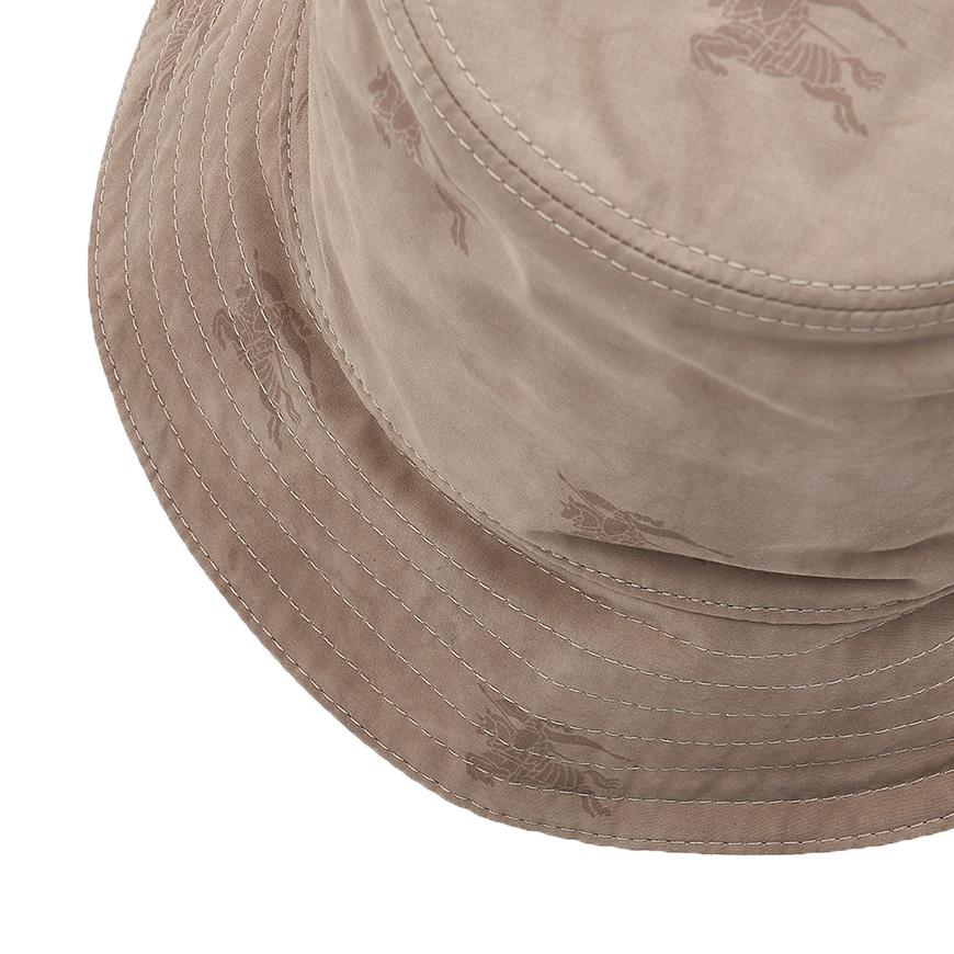 BURBERRY EKD Technical Cotton Bucket Hat Navy Unisex
