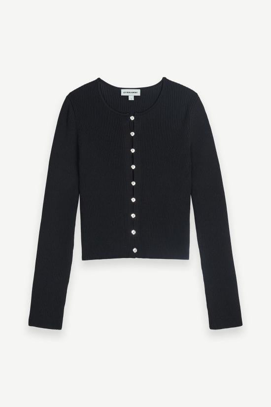 Les Benjamins Long Sleeve Sweatshirt LEBW251MRPN053BK BLACK DOM