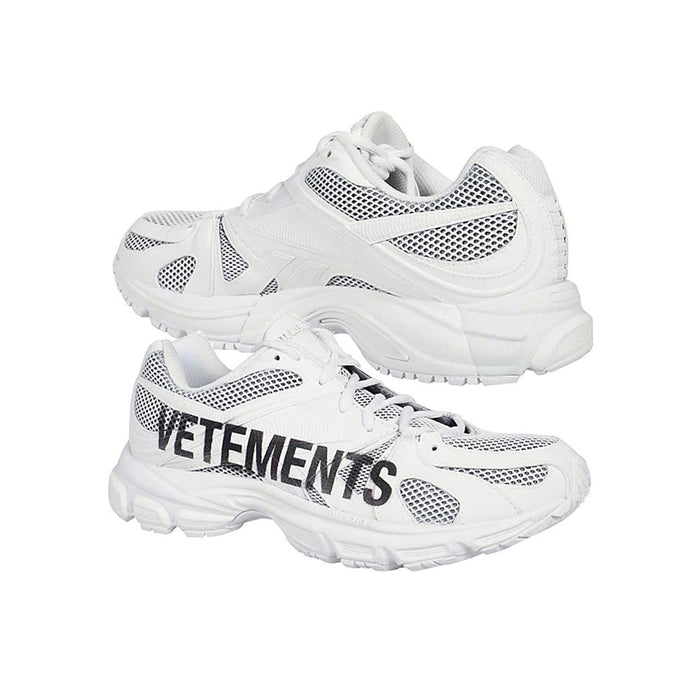 Vetements 15th Anniversary Artisanal Logo Spike Runner Sneakers White