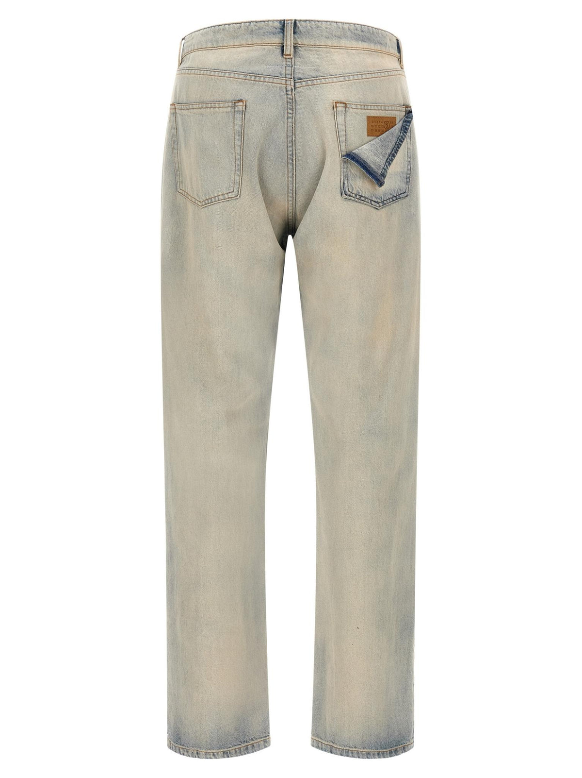 Maison Margiela Blue Denim Jeans Men’s Straight-Leg Pants