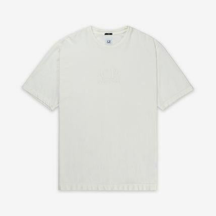 CP Company Tacting Pique Embroidered T-Shirt White
