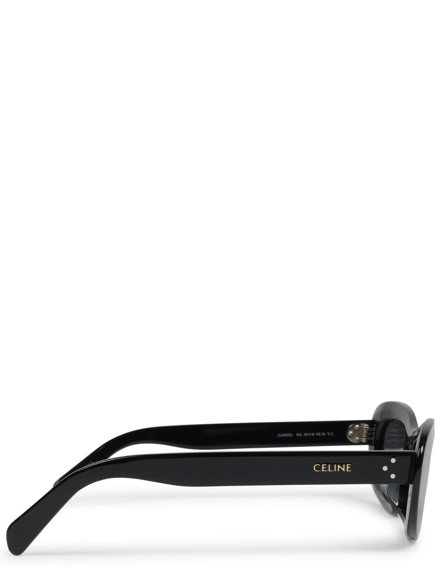 CELINE Black Acetate Square Sunglasses