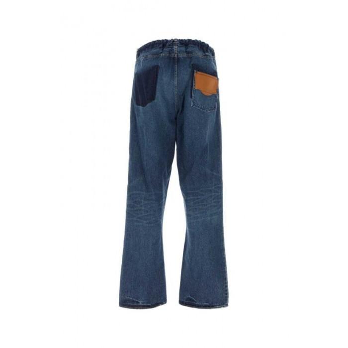 Maison Mihara Yasuhiro Indigo Logo Label Denim Pants for Men J10PT021