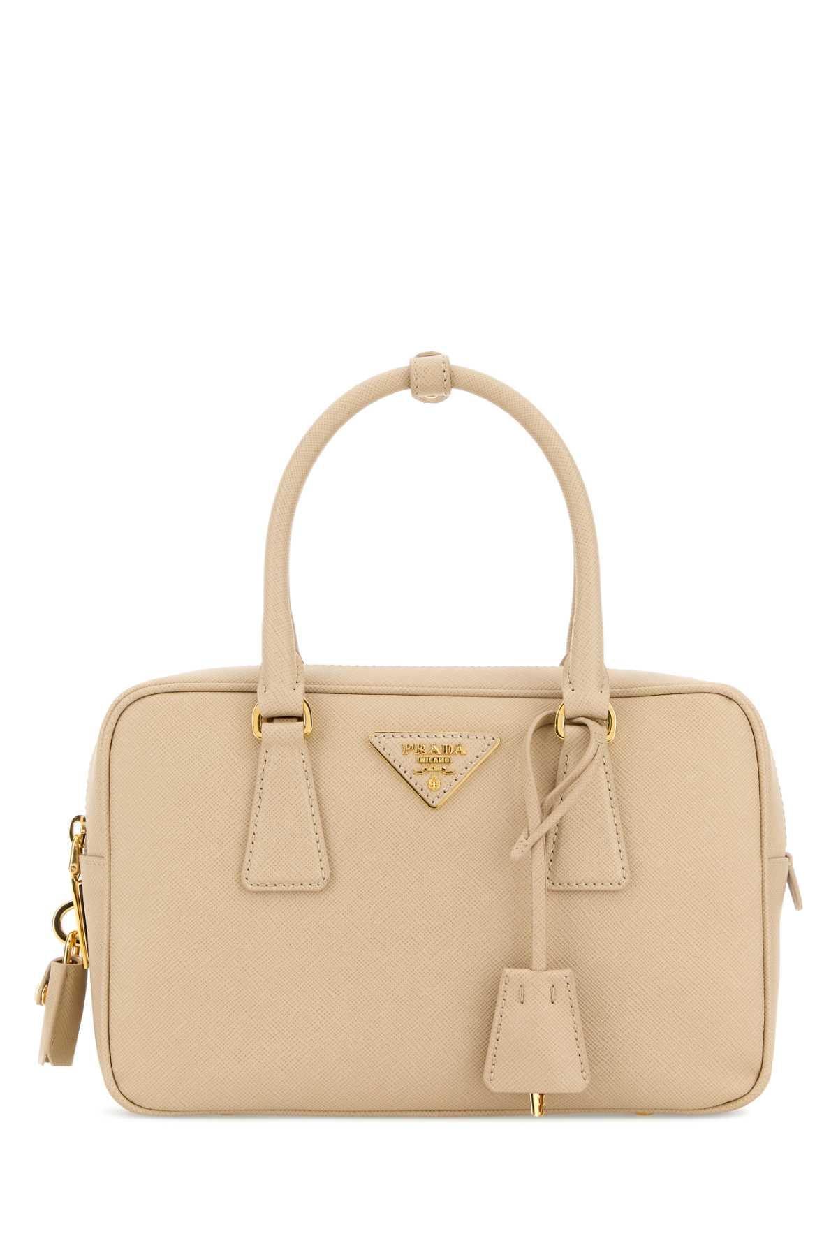 PRADA Leather Tote Bag Brown